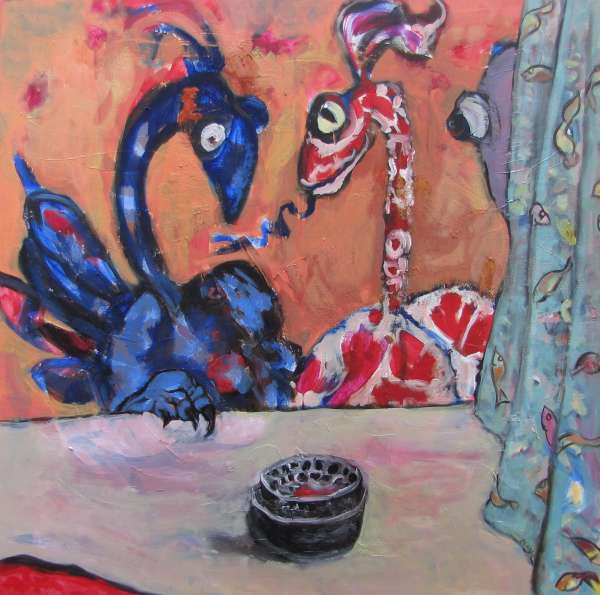 Convoitise - 100x100 - huile/toile